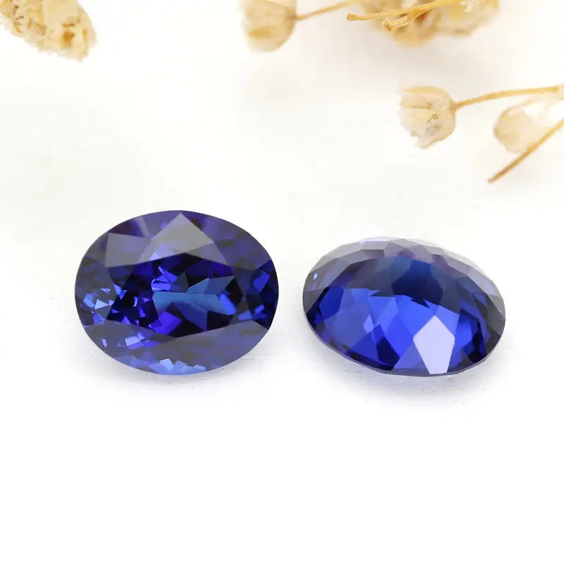 3A+ Precision Cut Flame Fusion Synthetic Royal Sapphire | Combined Shape Gemstone