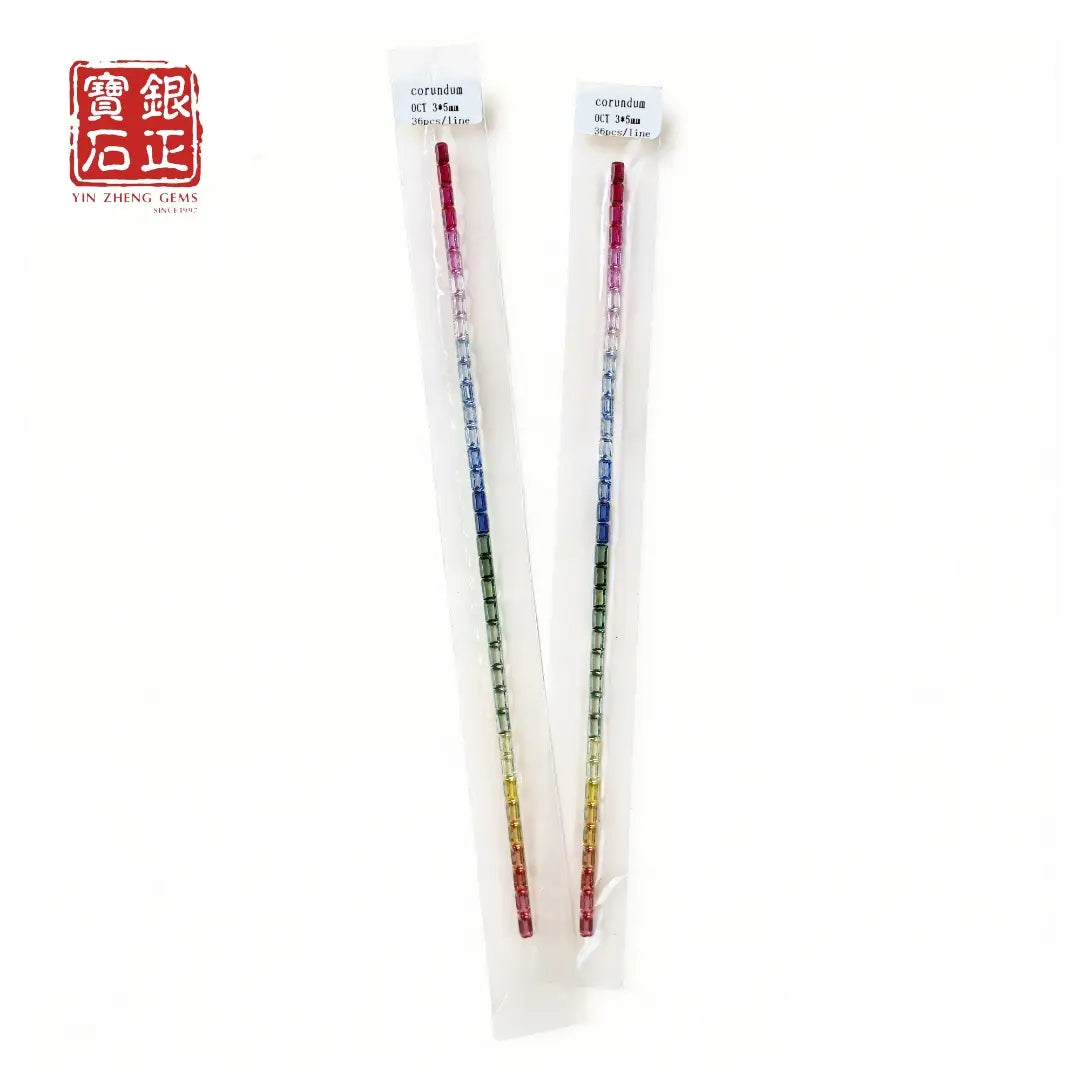 Nano Rainbow Corundum Strip | Tennis Bracelet Accessories