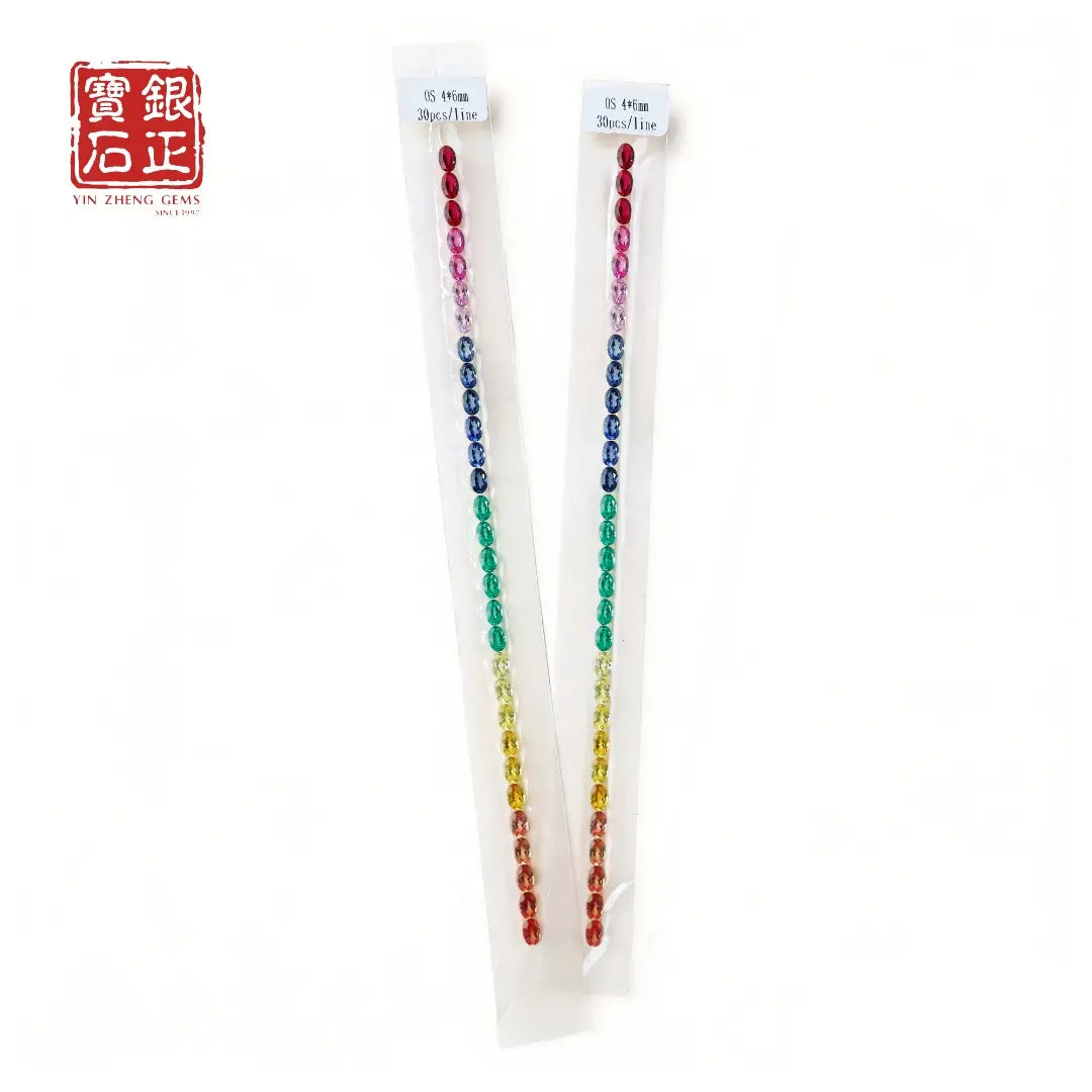 Nano Rainbow Corundum Strip | Tennis Bracelet Accessories
