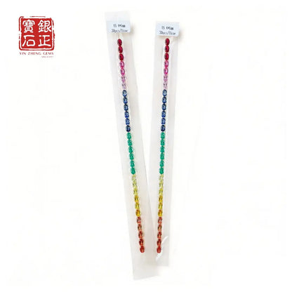 Nano Rainbow Corundum Strip | Tennis Bracelet Accessories