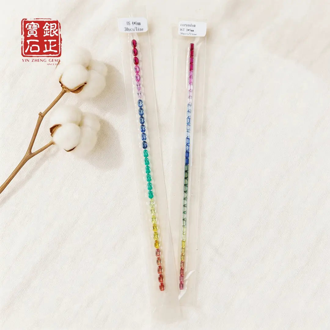 Nano Rainbow Corundum Strip | Tennis Bracelet Accessories