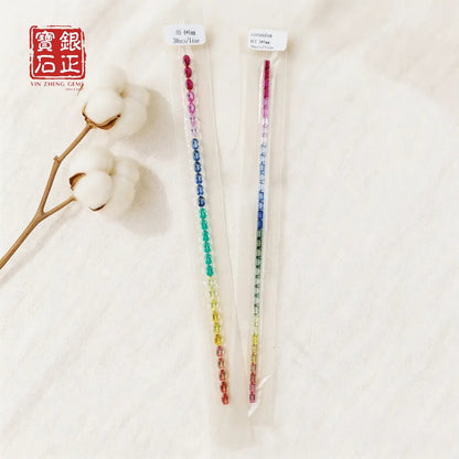 Nano Rainbow Corundum Strip | Tennis Bracelet Accessories