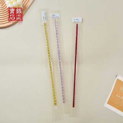 Nano Rainbow Corundum Strip | Tennis Bracelet Accessories