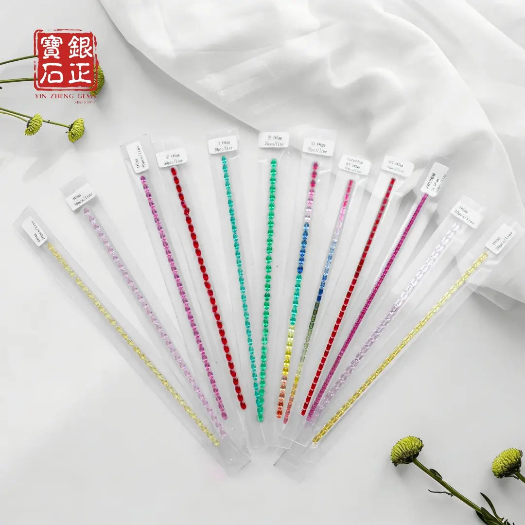 Nano Rainbow Corundum Strip | Tennis Bracelet Accessories