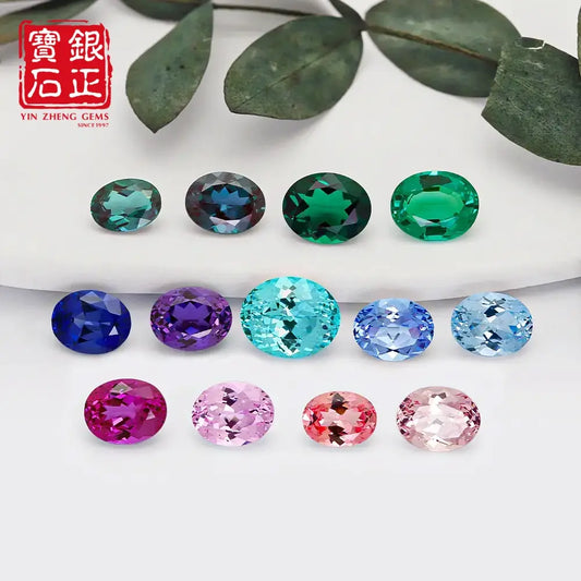 5A Cultivated Color Gemstones Oval Cut Combination