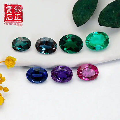 5A Cultivated Color Gemstones Oval Cut Combination