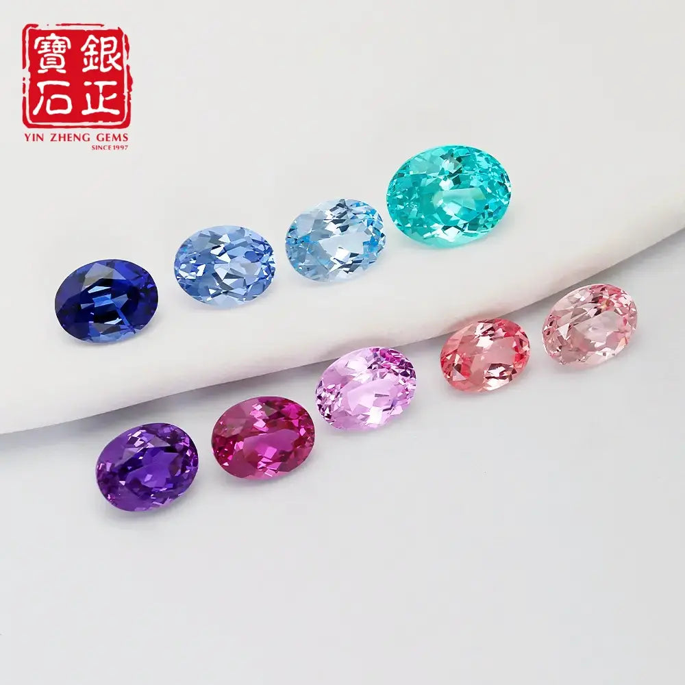 5A Cultivated Color Gemstones Oval Cut Combination