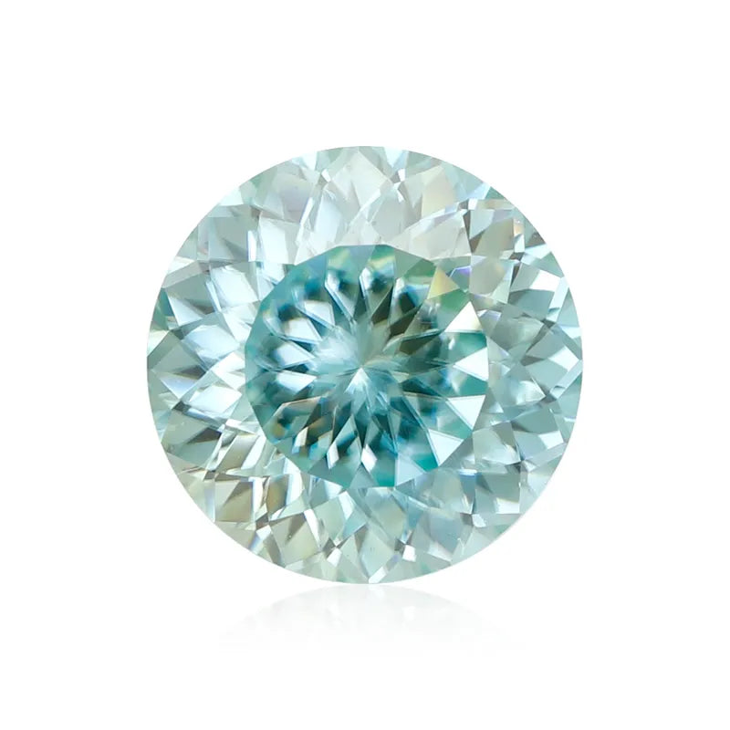 6A Round Brilliant Cut Color Moissanite Set Link