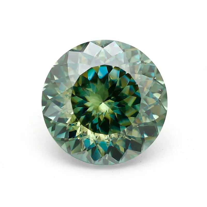 6A Round Brilliant Cut Color Moissanite Set Link