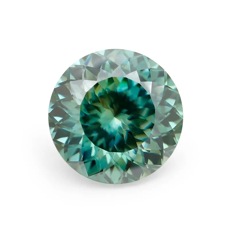 6A Round Brilliant Cut Color Moissanite Set Link