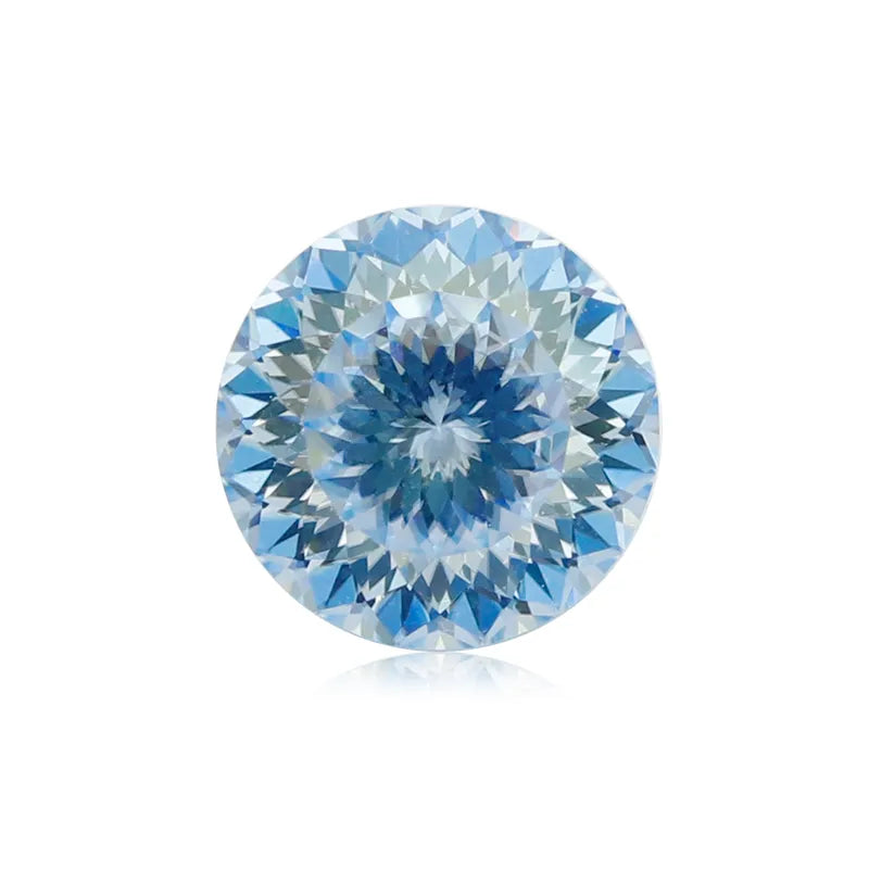 6A Round Brilliant Cut Color Moissanite Set Link