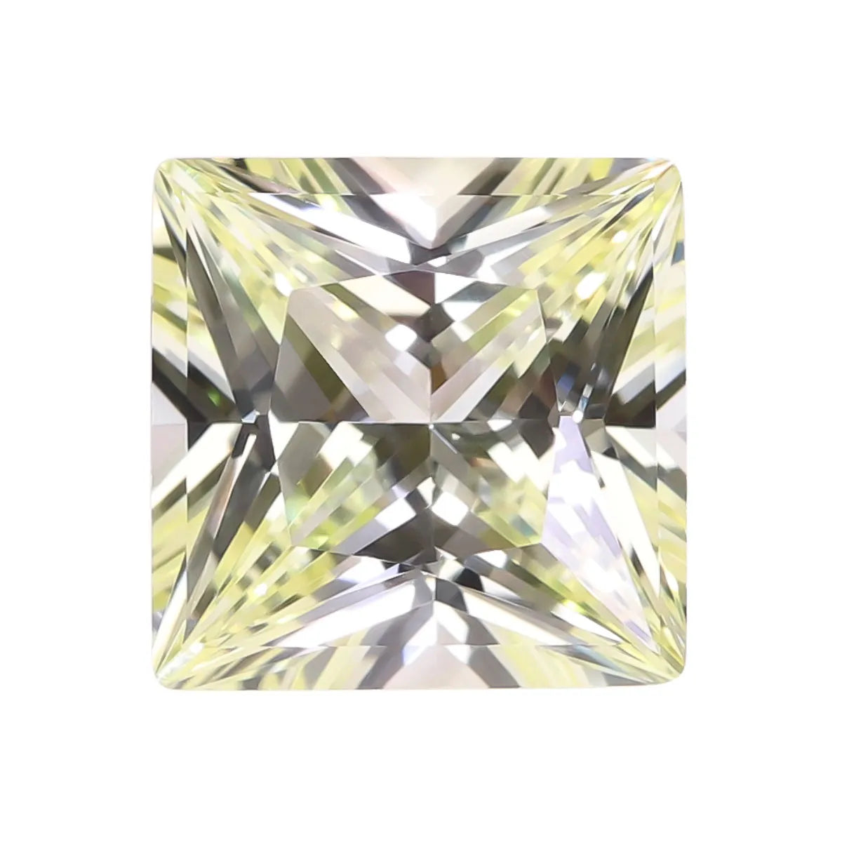 Princess Cut Flame‑Fusion Lab Grown Loose Gemstones Multi‑Color Ruby Sapphire Aquamarine Certified Stone