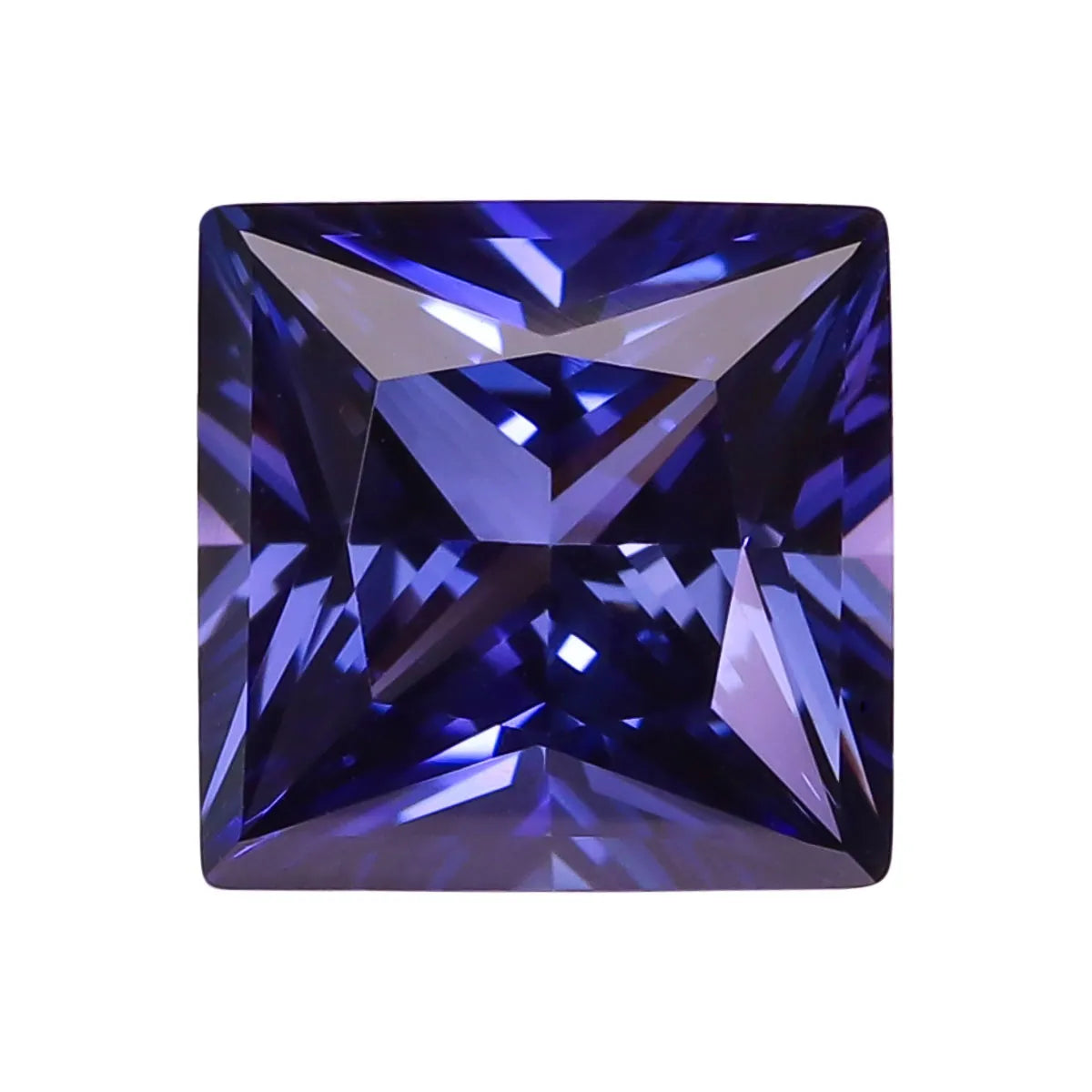 Princess Cut Flame‑Fusion Lab Grown Loose Gemstones Multi‑Color Ruby Sapphire Aquamarine Certified Stone