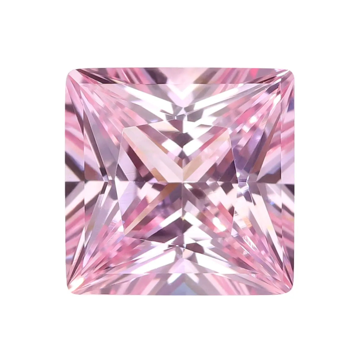 Princess Cut Flame‑Fusion Lab Grown Loose Gemstones Multi‑Color Ruby Sapphire Aquamarine Certified Stone
