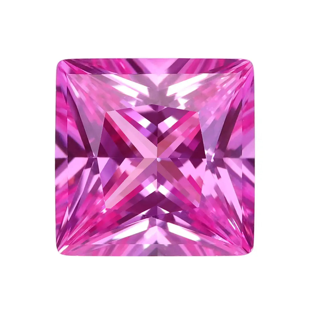 Princess Cut Pink Sapphire Loose Gemstone