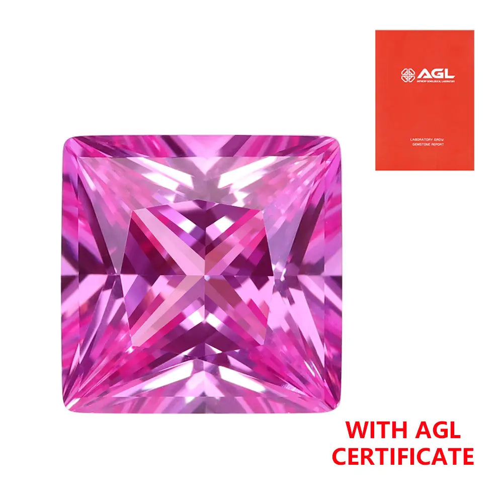 Princess Cut Pink Sapphire Loose Gemstone