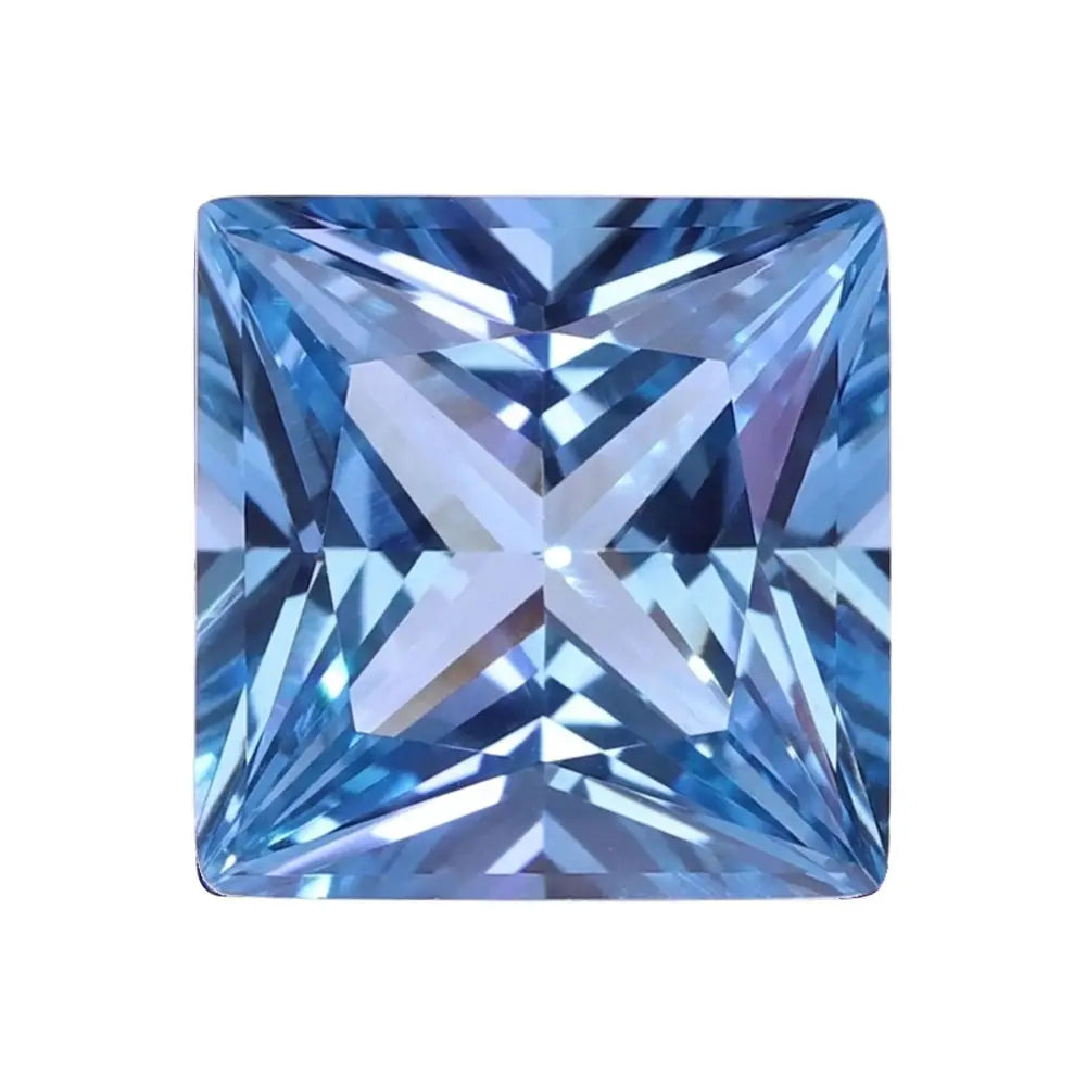Princess Cut Aquamarine Loose Gemstone