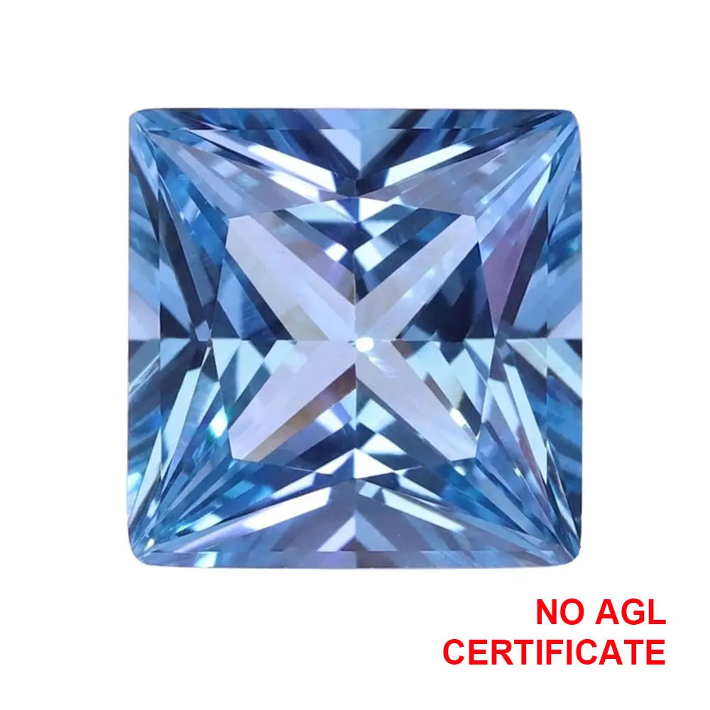 Princess Cut Aquamarine Loose Gemstone
