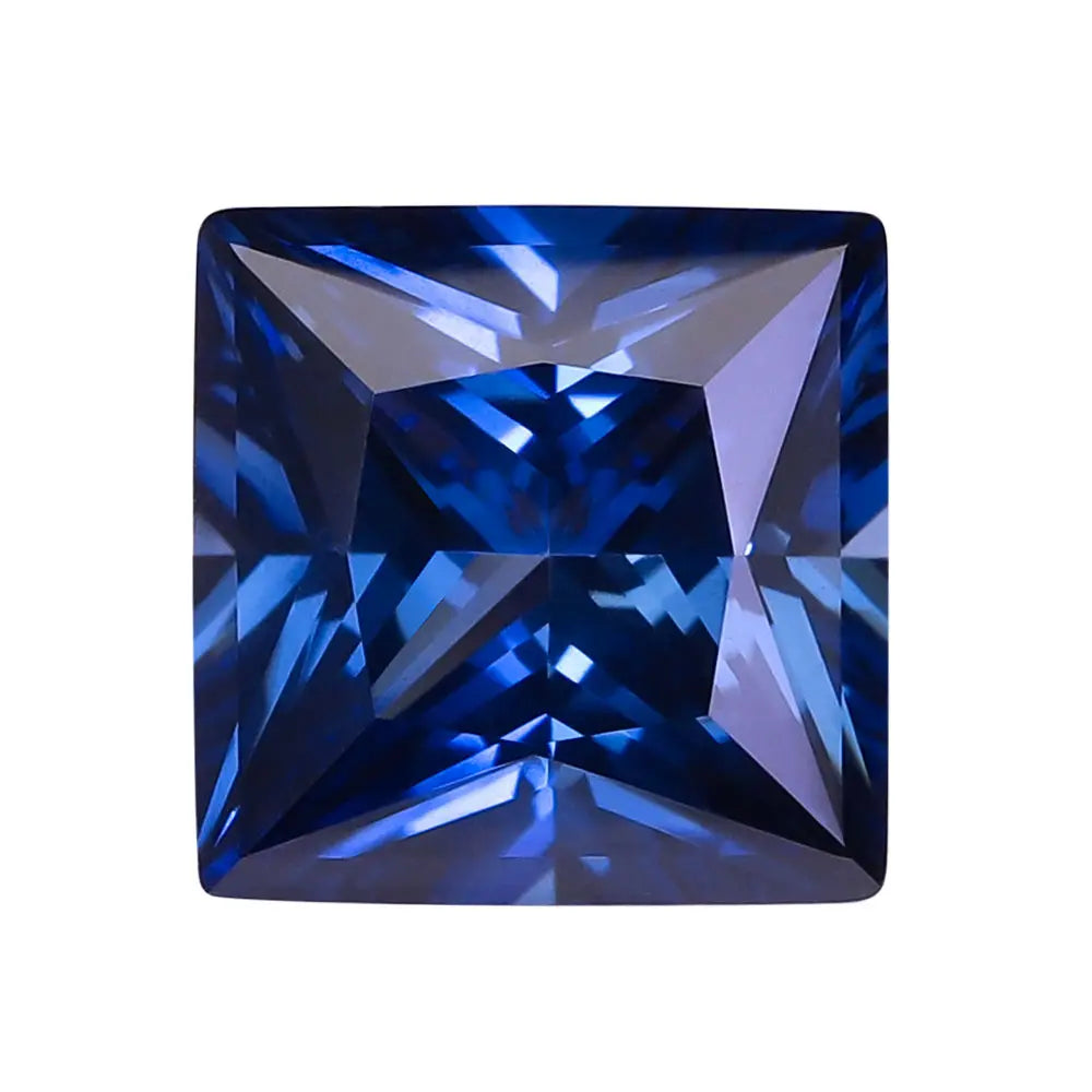 Princess Cut Royal Blue Sapphire Loose Gemstone