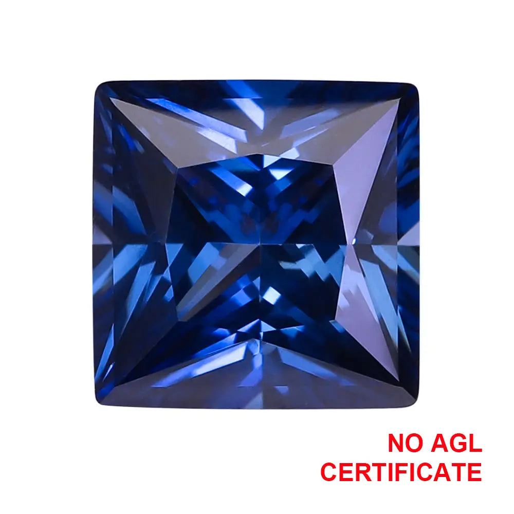 Princess Cut Royal Blue Sapphire Loose Gemstone