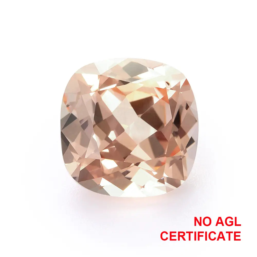 Fat Square Orange Morganite Loose Gemstone