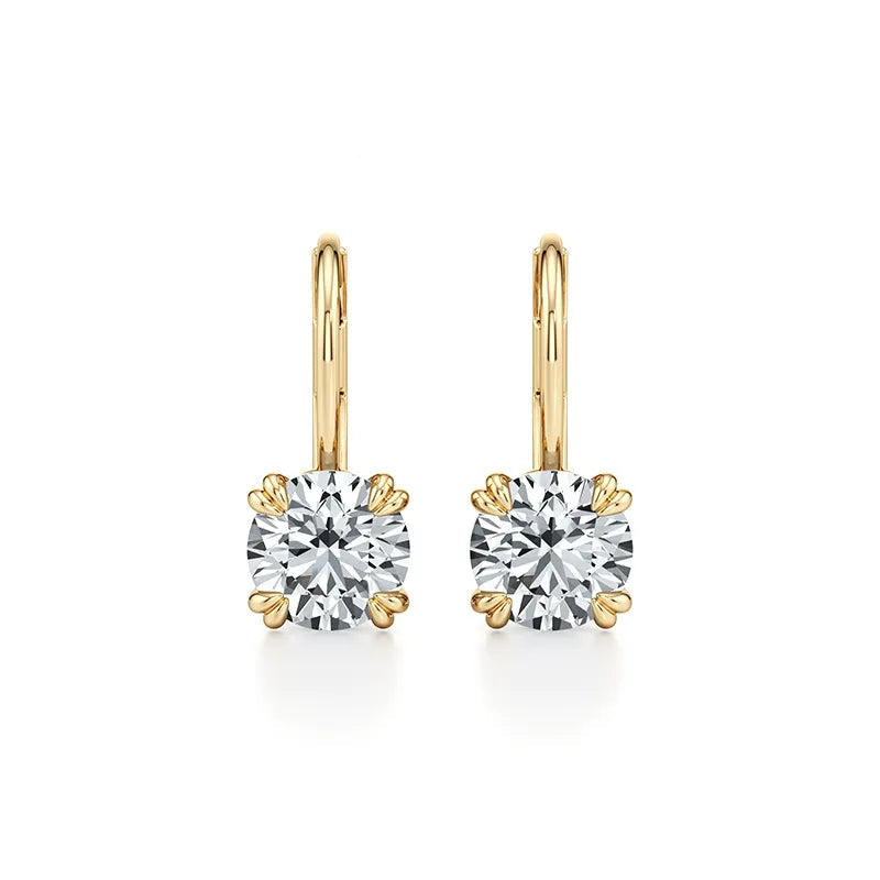 Dainty Minimalist 1CT Moissanite Stud Earrings