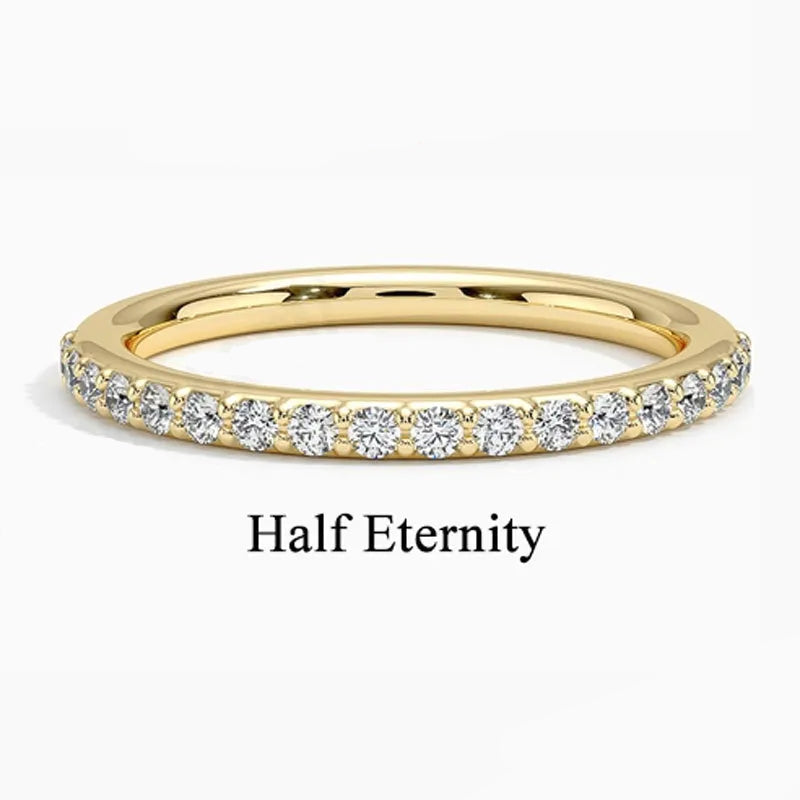 Unisex Stack Mini Lab Diamond Moissanite Rings Multi Wear