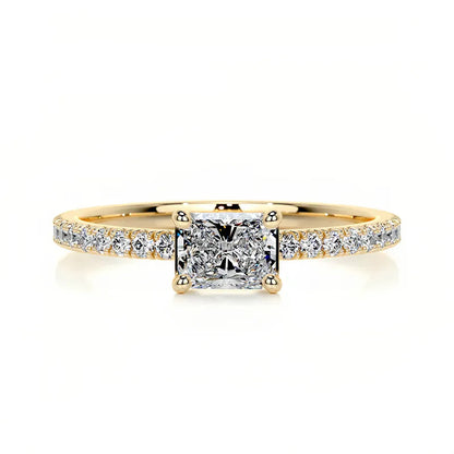 Hot Selling Elegant Stackable Band Ring Set | Niche Light Luxury Fashion Gold Plated S925 Sterling Silver Moissanite Rings