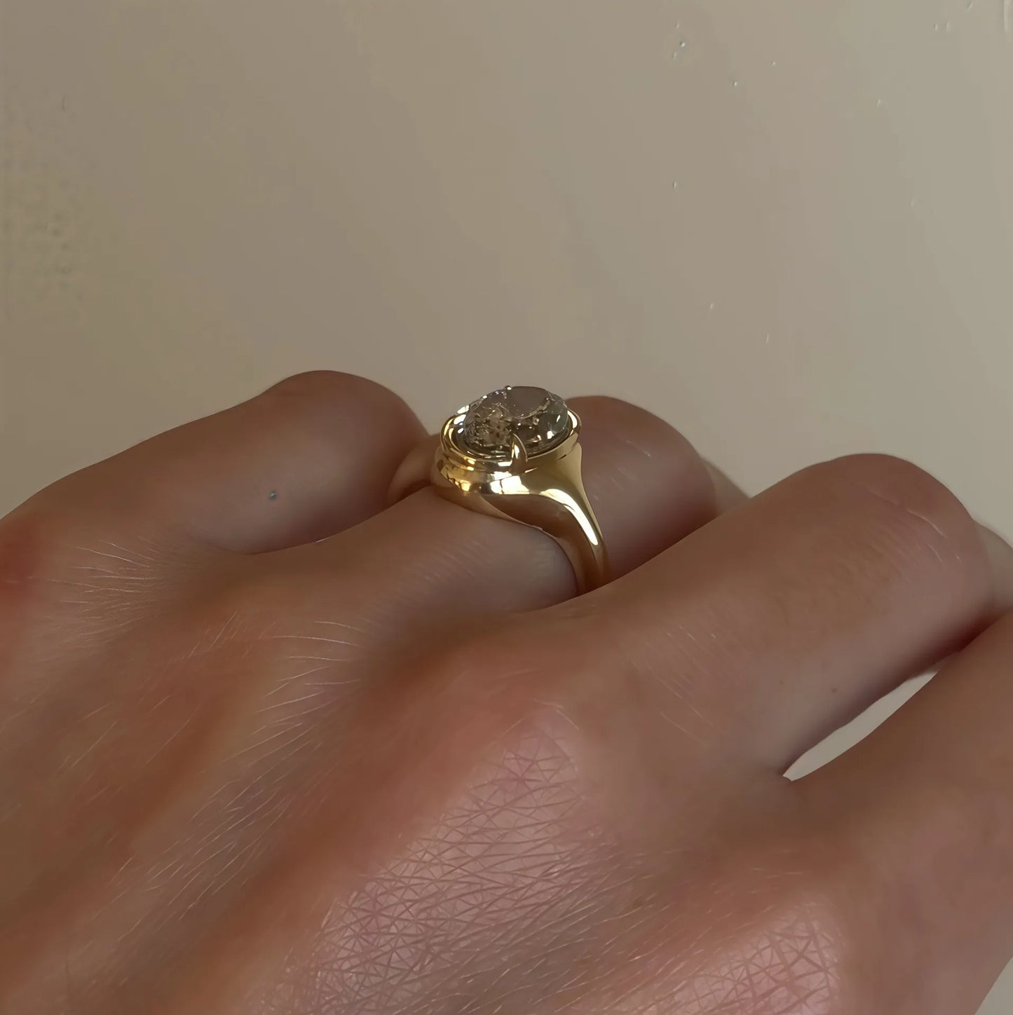 Bestseller 1~2CT Bezel Set Moissanite Wedding Ring, 18K Gold Plated S925 Silver