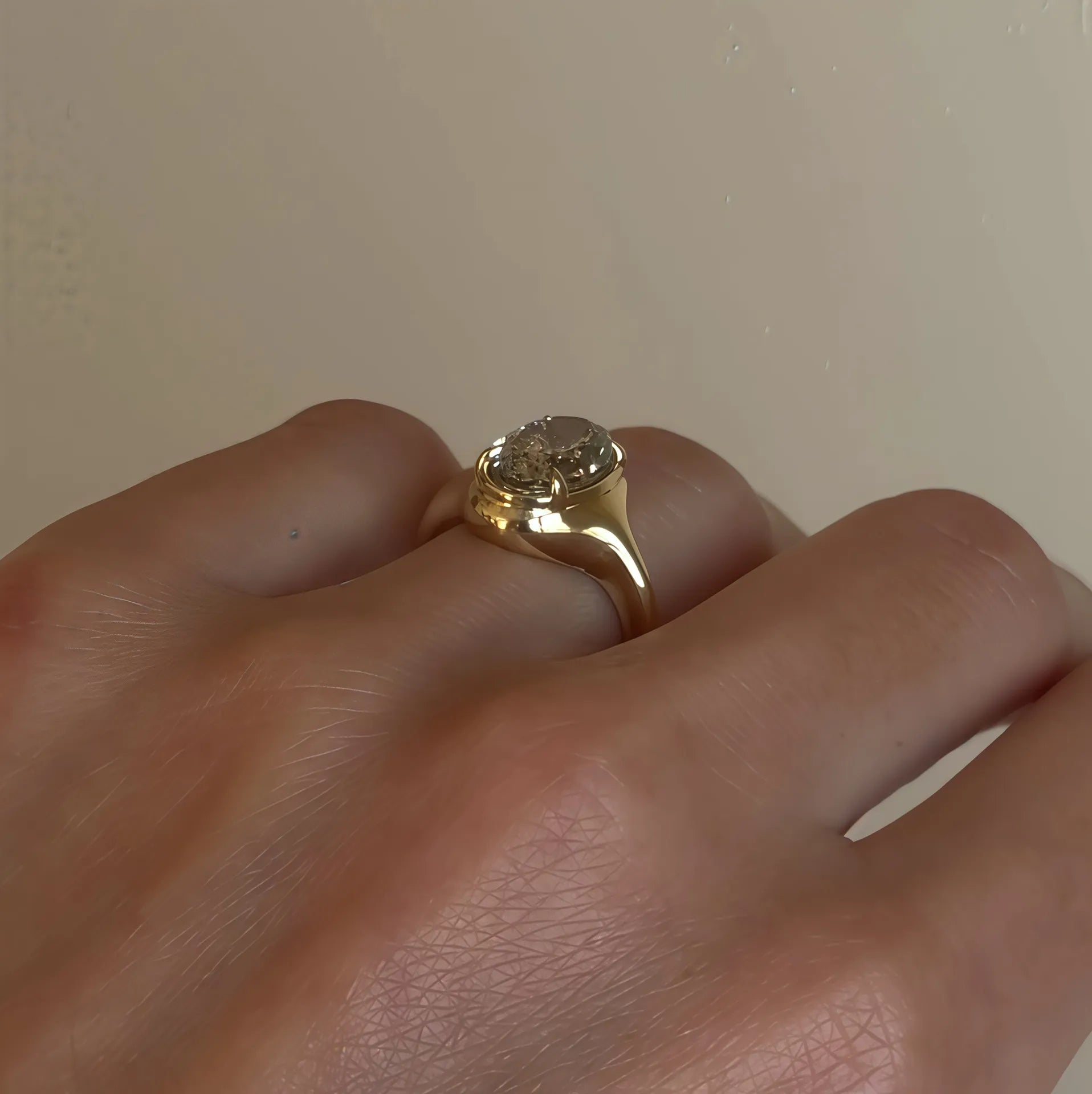 Bestseller 1~2CT Bezel Set Moissanite Wedding Ring, 18K Gold Plated S925 Silver