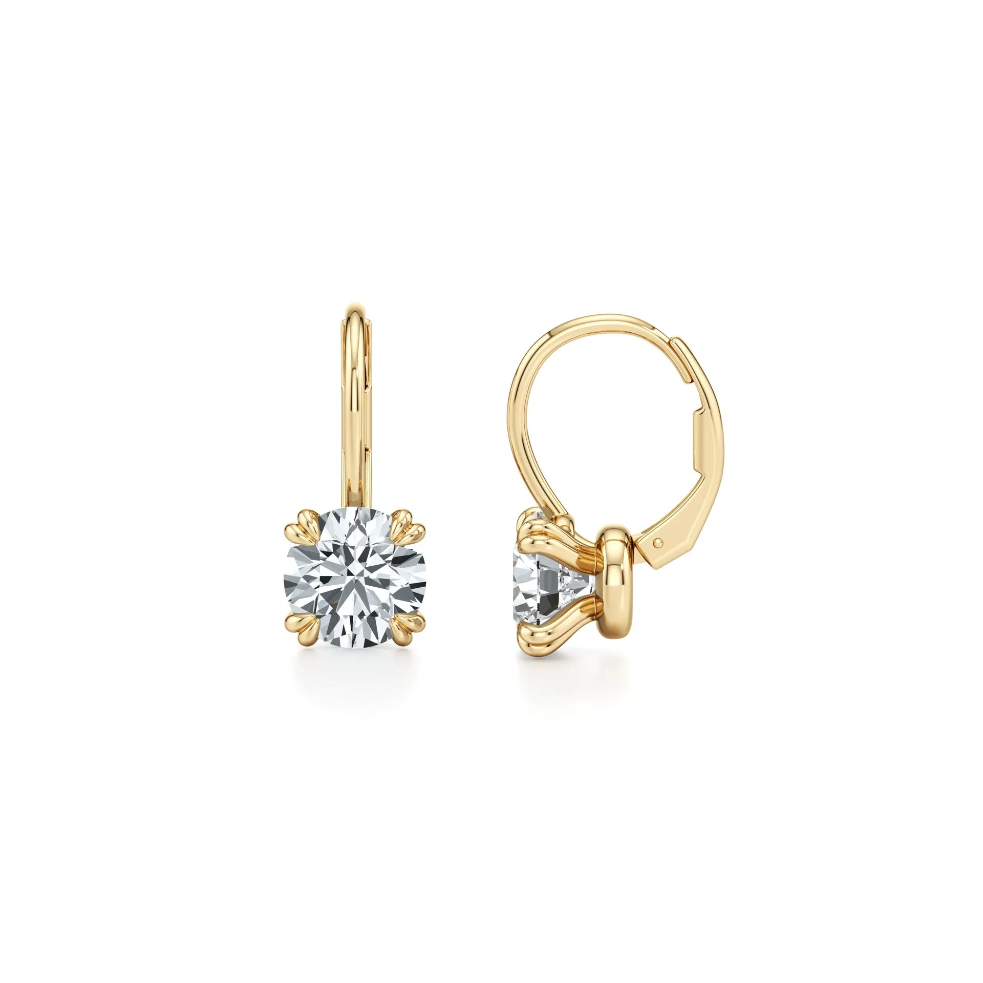 Dainty Minimalist 1CT Moissanite Stud Earrings