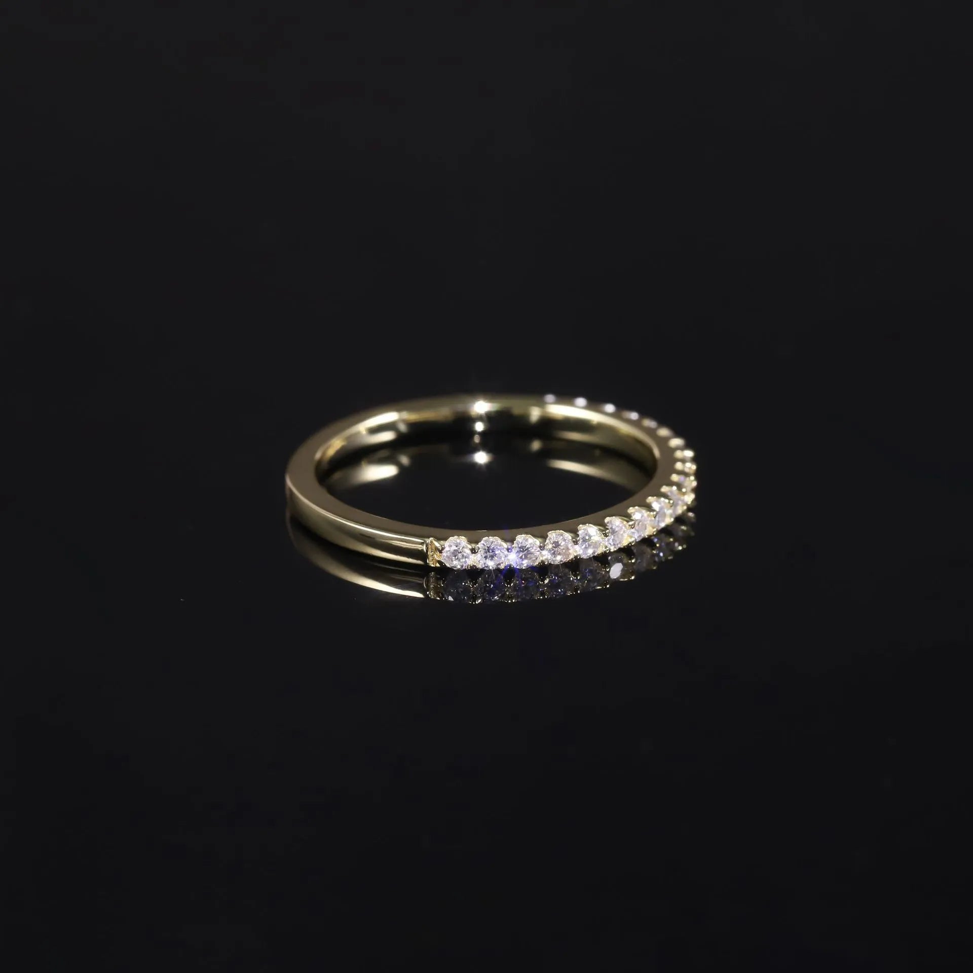 Unisex Stack Mini Lab Diamond Moissanite Rings Multi Wear