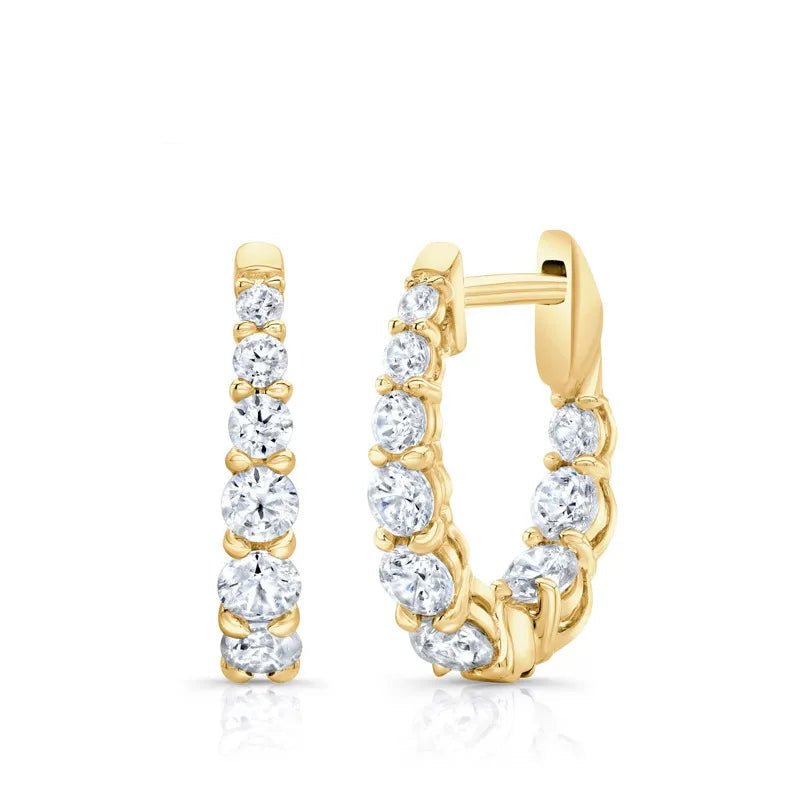 Dainty Minimalist 1CT Moissanite Stud Earrings