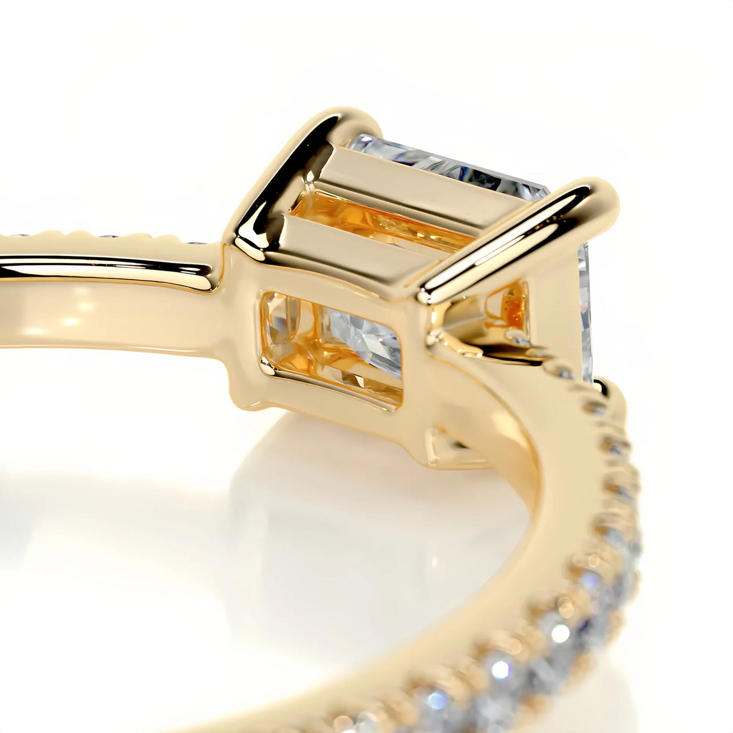 Hot Selling Elegant Stackable Band Ring Set | Niche Light Luxury Fashion Gold Plated S925 Sterling Silver Moissanite Rings