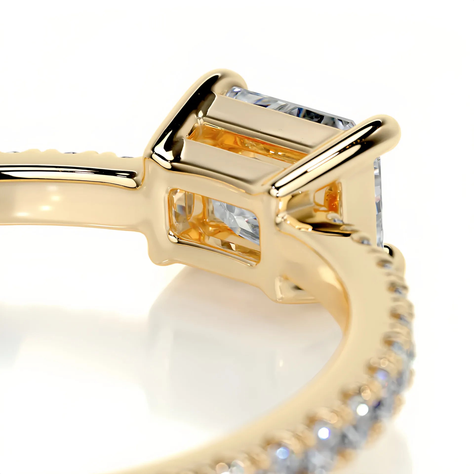 Hot Selling Elegant Stackable Band Ring Set | Niche Light Luxury Fashion Gold Plated S925 Sterling Silver Moissanite Rings
