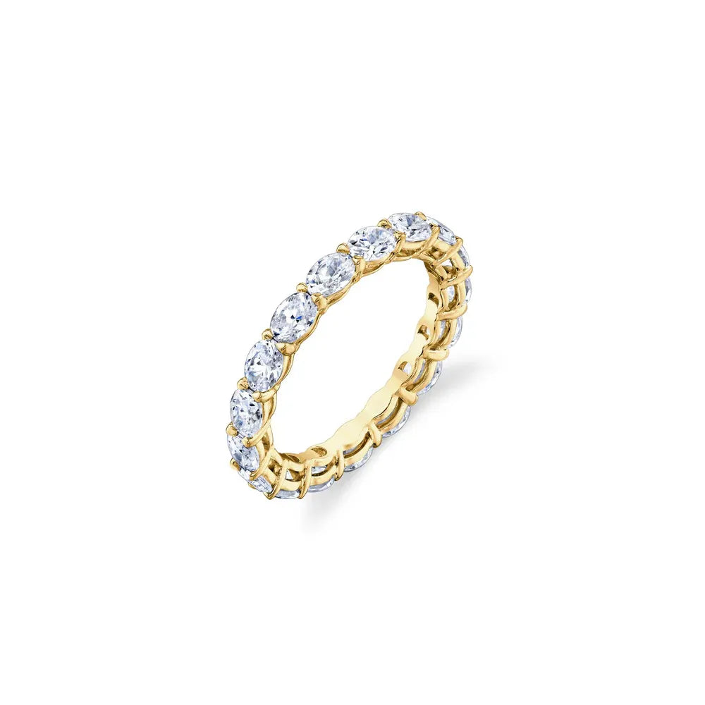 10pt 15pt 30pt 50pt Full Pave Stackable Band Ring|Light Luxury Dainty S925 Sterling Silver Moissanite Ring