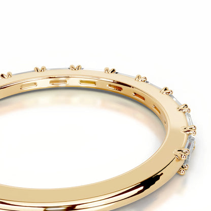 Hot Selling Elegant Stackable Band Ring Set | Niche Light Luxury Fashion Gold Plated S925 Sterling Silver Moissanite Rings