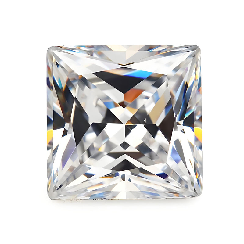 6A Grade Square Princess D Color Moissanite
