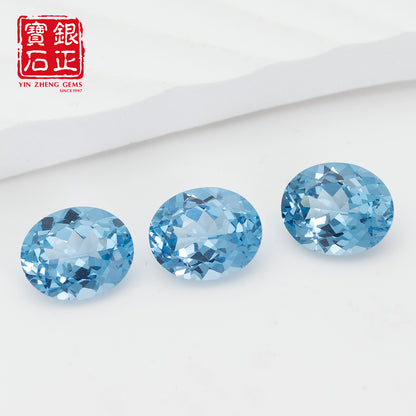 Flame Melted Exceptional Santa Maria Blue Spinel Oval Cut