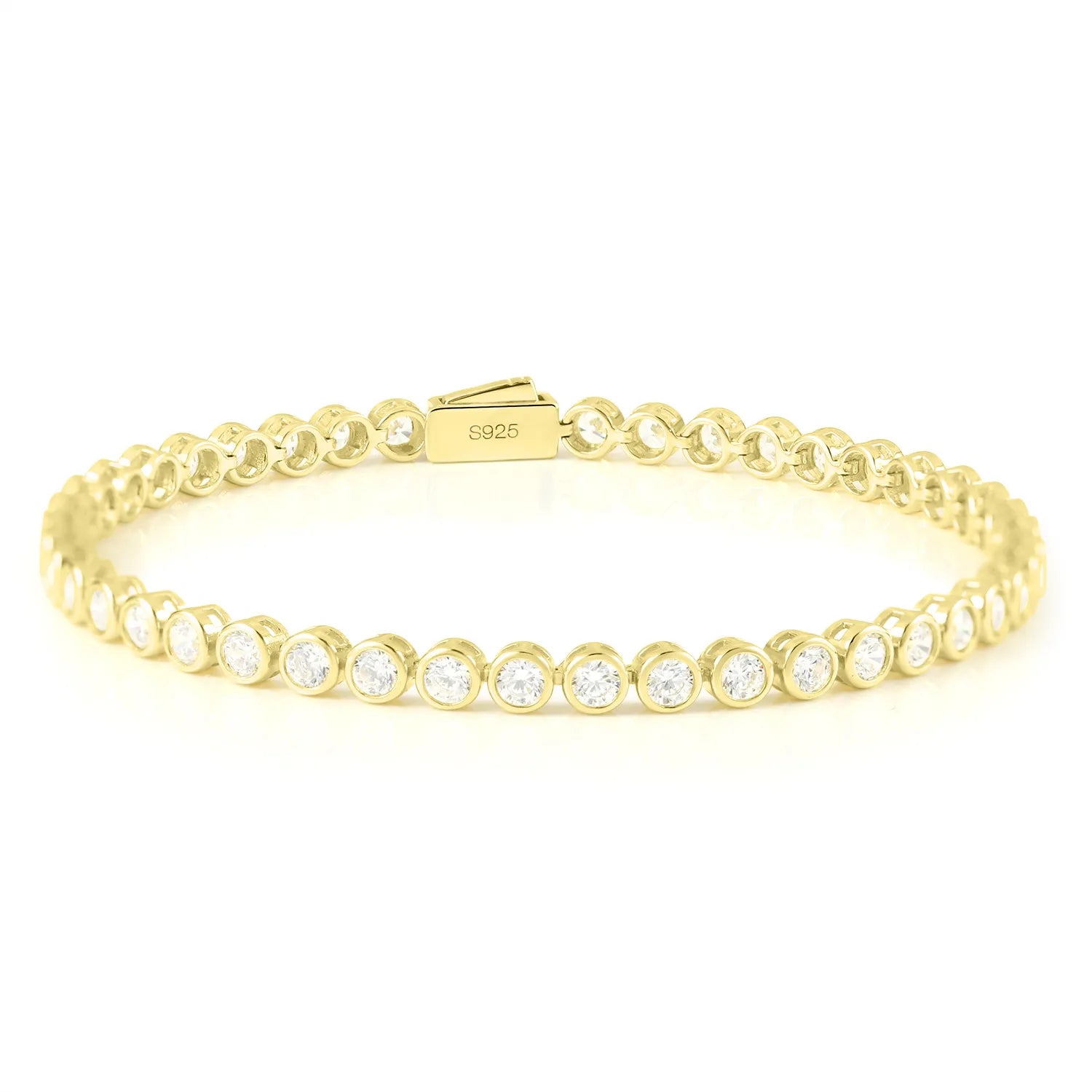 0.1/0.2CT Lab Diamond Bubble Bracelet S925 Silver