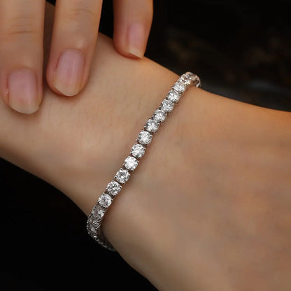 PT950 Lab Grown Diamond Tennis Bracelet (Round 0.2ct)