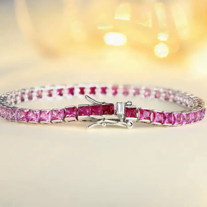 S925 Silver Cultivated Colored Blue Treasure Bracelet