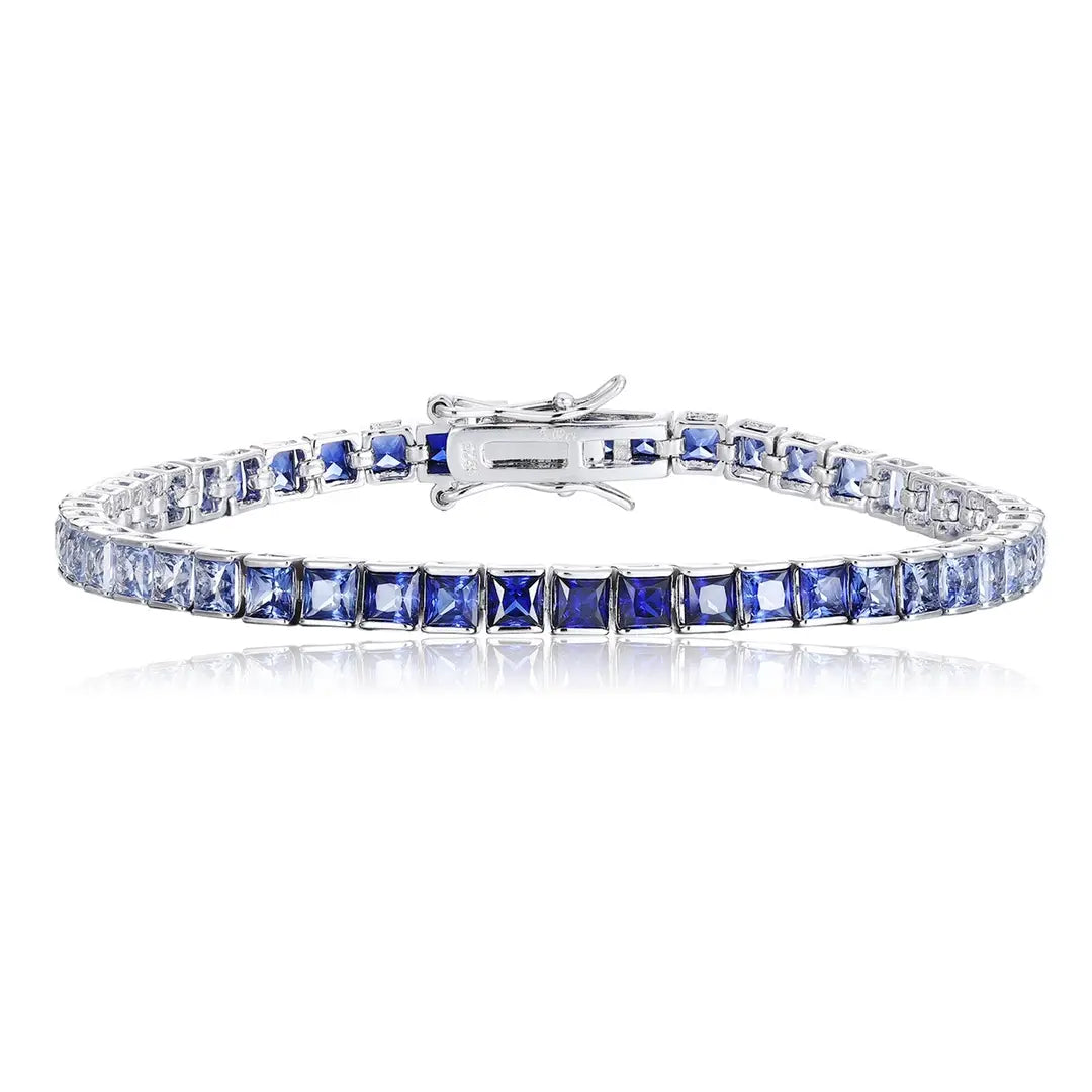 S925 Silver Cultivated Colored Blue Treasure Bracelet