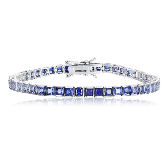 S925 Silver Cultivated Colored Blue Treasure Bracelet