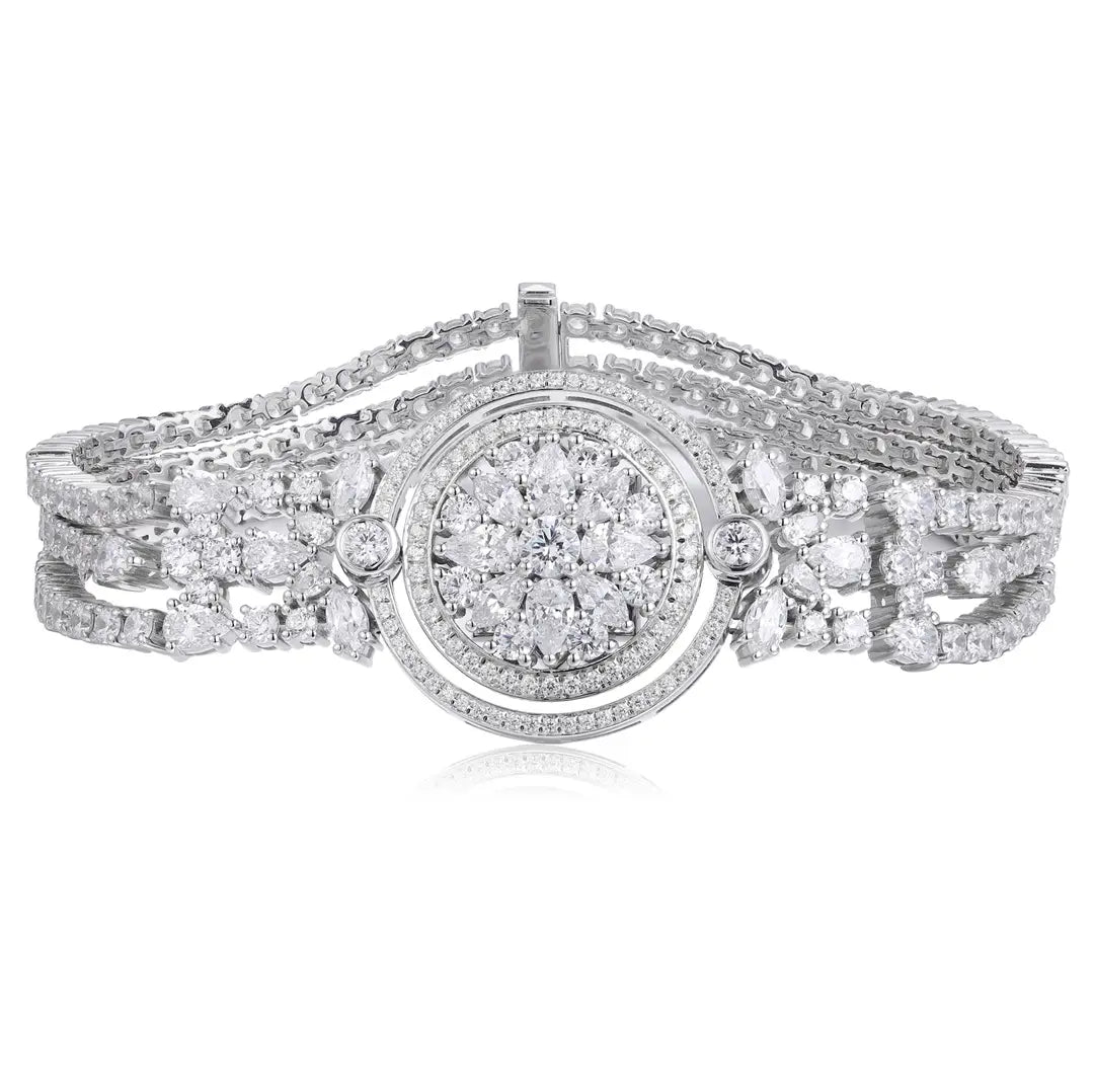 S925 Silver Cultivation Paraiba Blue Treasure Bracelet A JSABL224Y