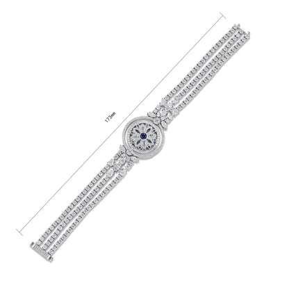 S925 Silver Cultivation Paraiba Blue Treasure Bracelet A JSABL224Y