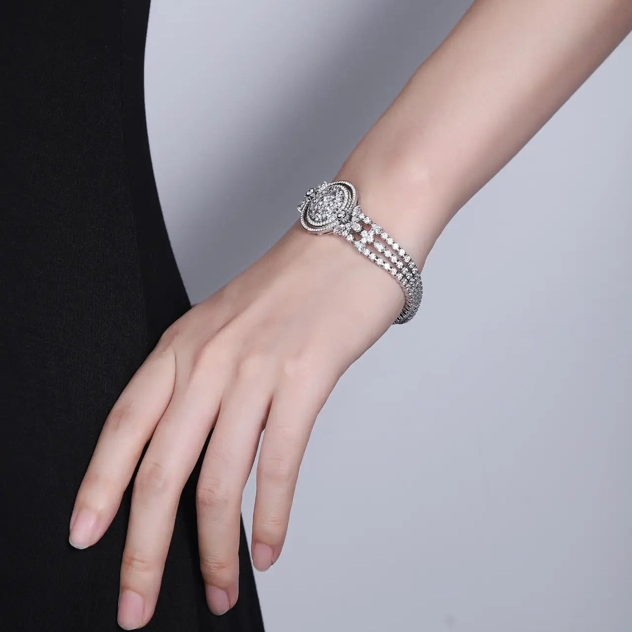 S925 Silver Cultivation Paraiba Blue Treasure Bracelet A JSABL224Y