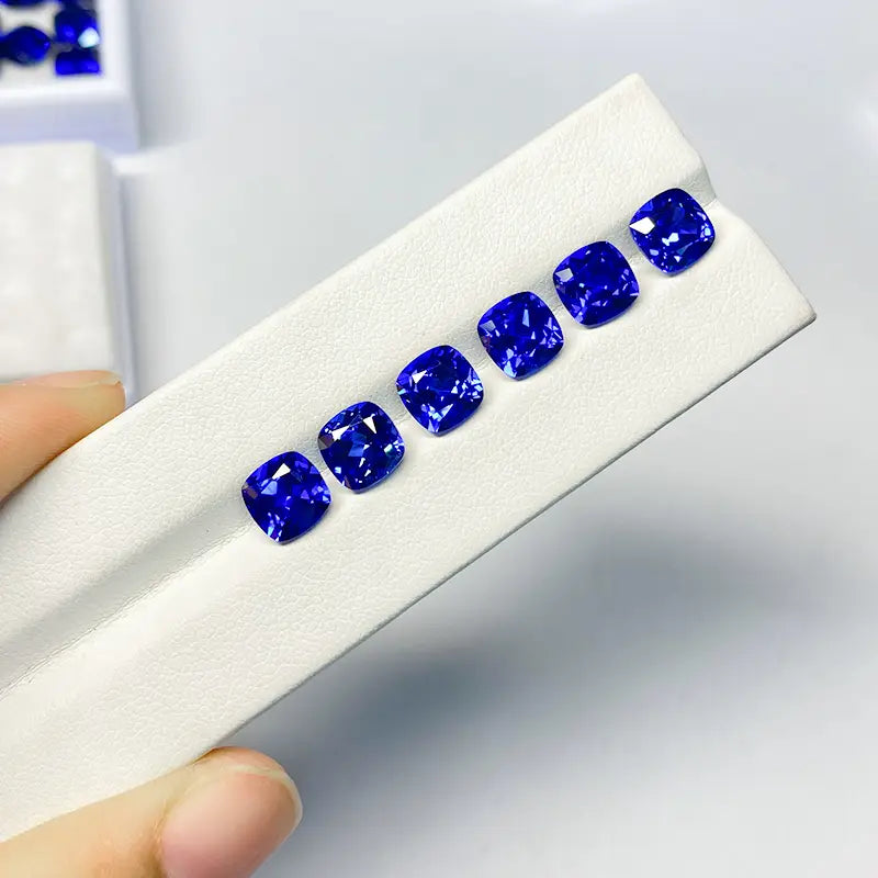 5A Lab Grown Sapphire Square Cushion