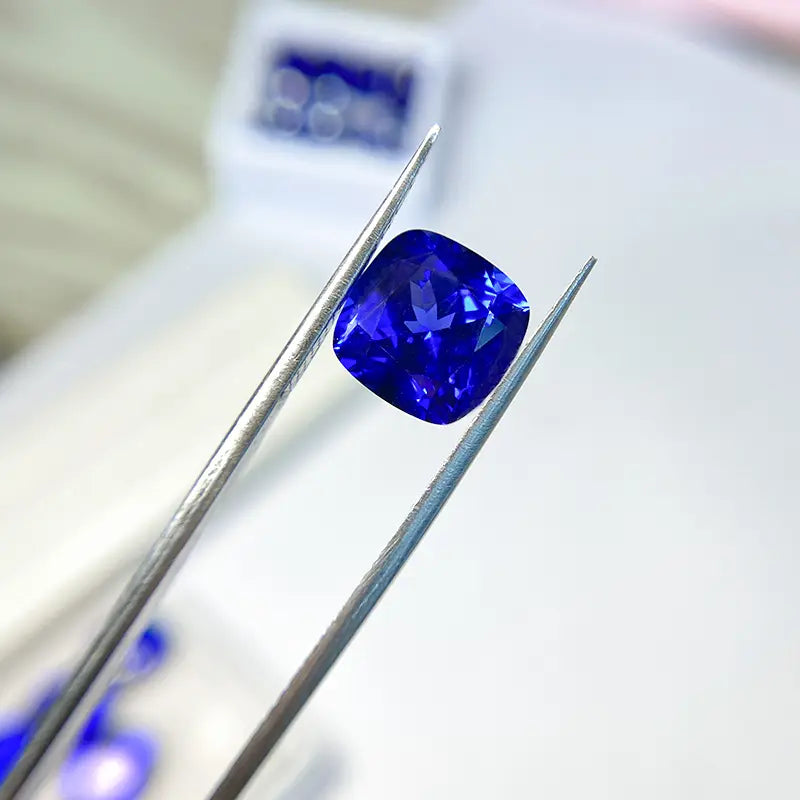 5A Lab Grown Sapphire Square Cushion