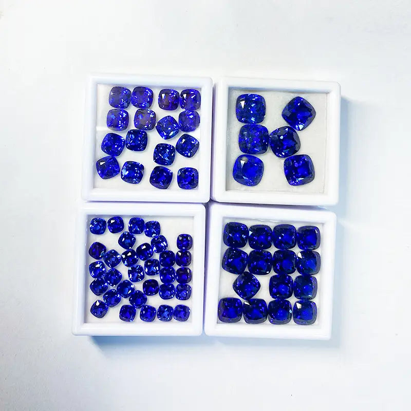 5A Lab Grown Sapphire Square Cushion